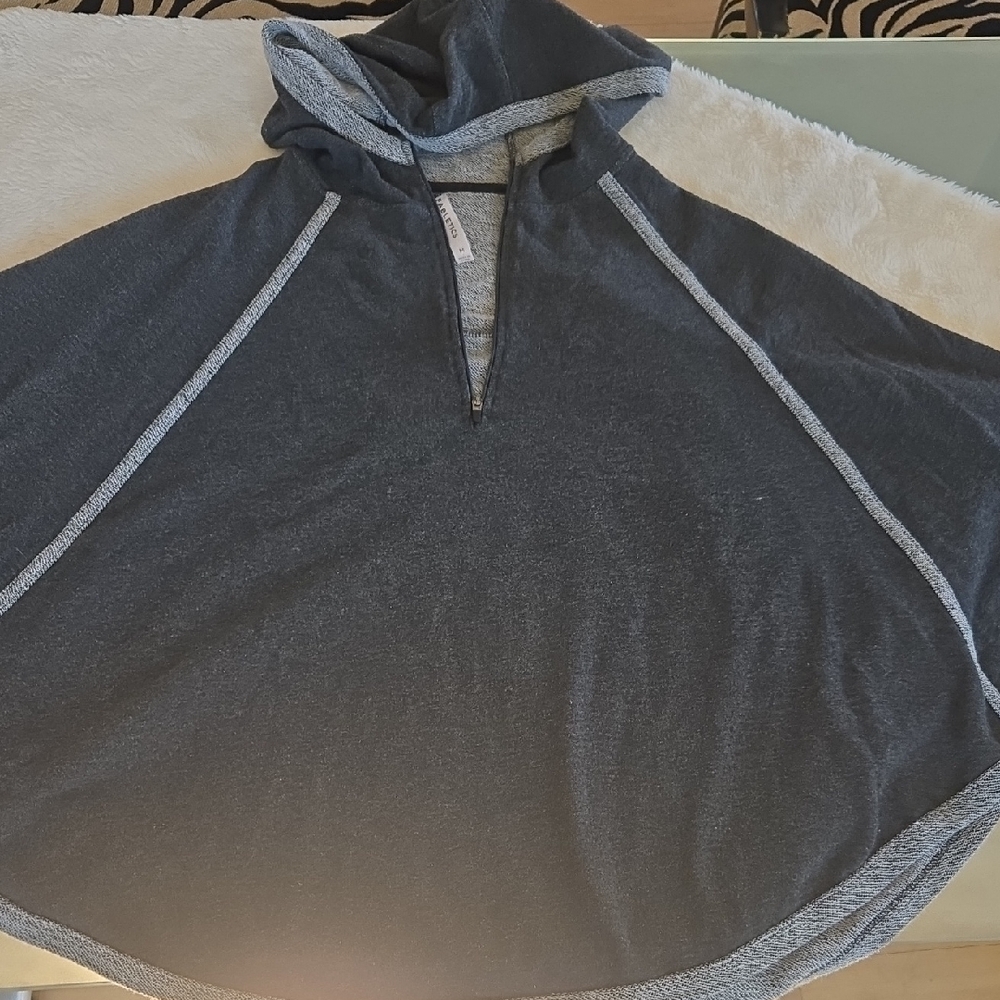 Fabletics Charcoal Zip-Up Hoodie